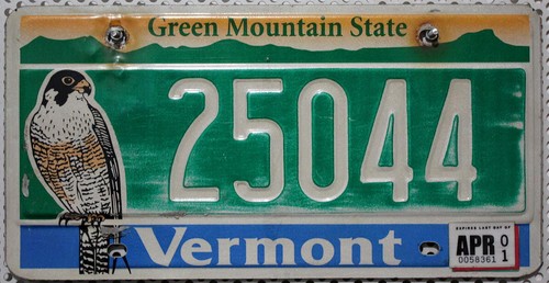 Vermont nummernschild usa auto - vermont,