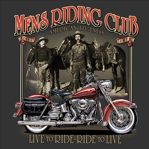 Biker shirt western cowboy - t-shirt,