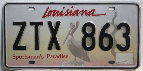 Louisiana nummernschild usa - louisiana,