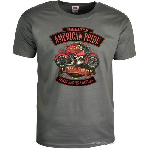 Motorrad shirt usa motiv - motorrad, t-shirt