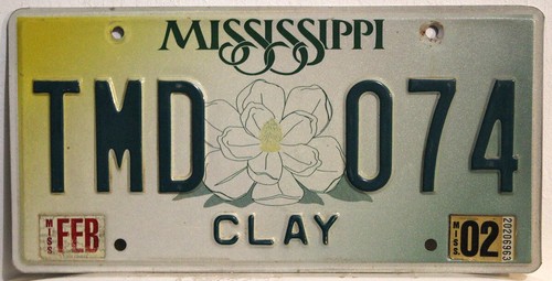 Mississippi nummernschild usa - mississippi,