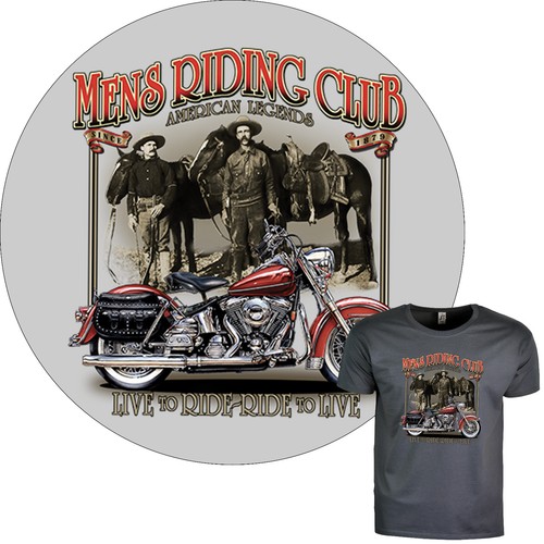 Biker shirt motorradclub - biker, t-shirt
