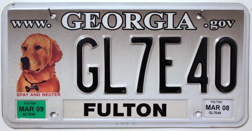 Georgia nummernschild usa - nummernschild,