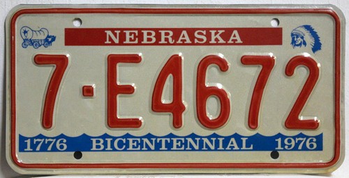 Nebraska nummernschild usa - nebraska,