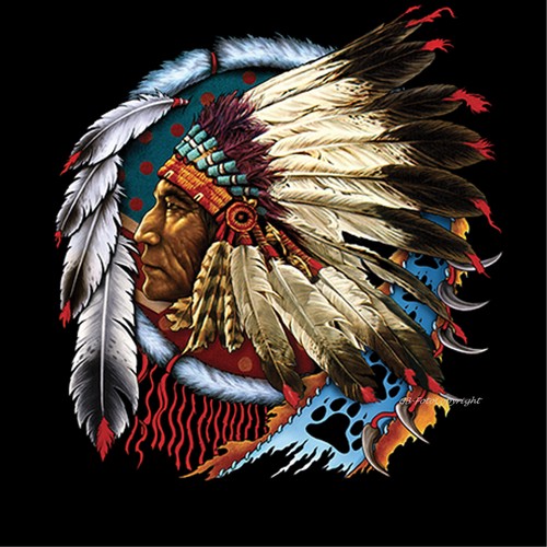 Indianer motiv shirt - indianer, t-shirt
