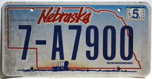 Nebraska nummernschild usa - nebraska,
