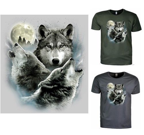 Wolf shirt moon - wölfe, motiv