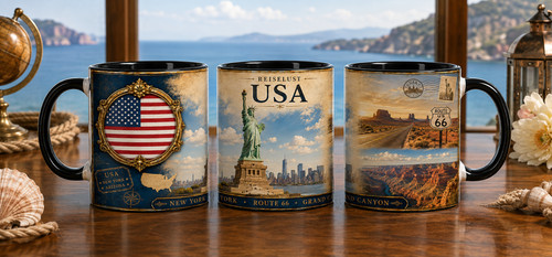 Usa souvenir tasse reiselust - usa,
