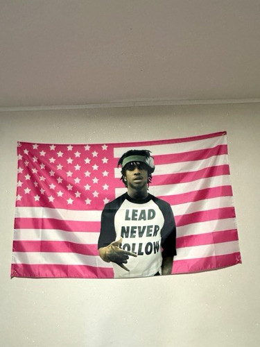 Rosa wandflagge - rosa,