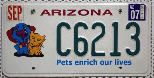 Arizona nummernschild usa - arizona,
