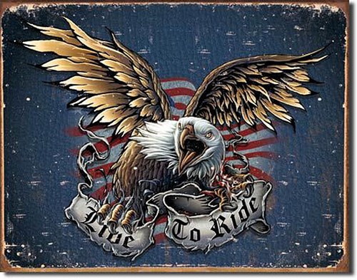 Schild biker motto - schild,