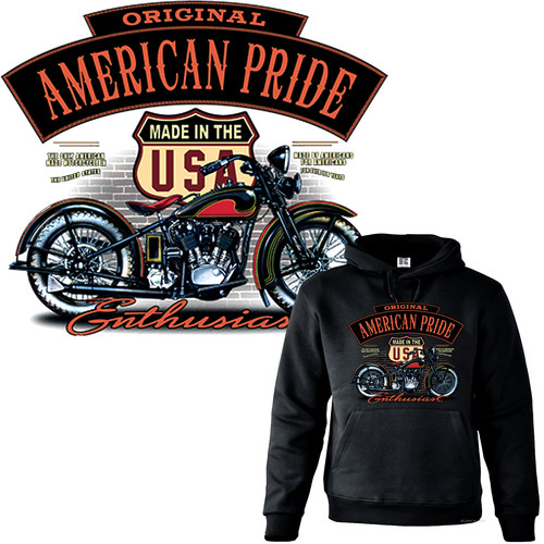 Biker hoodie sweatshirt - biker,