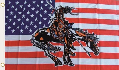 Flagge fahne usa indianer - fahne, mit